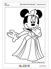 Minnie Mouse boyama sayfaları